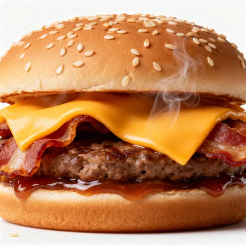 Ultra-Realistic Burger Sandwich Photo