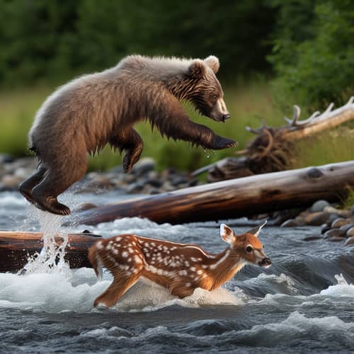 Little Grey Bear Saves Fawn | Heartwarming Rescue Story