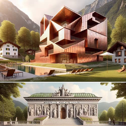 Angular Copper-Clad Apartment Building & Museum of Literature in Trentino, Italy