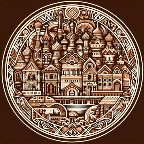 Mezen River Folk Art Design - City of Arkhangelsk Landmarks