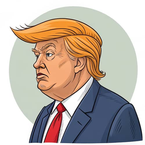 Donald Trump Caricature Art and Illustrations