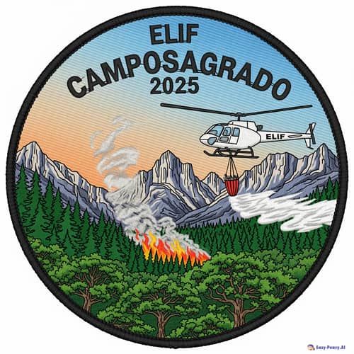 Forest Firefighter Patch Design - ELIF Camposagrado 2025