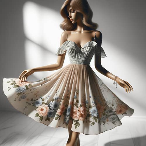 Elegant Floral Print Summer Dress | Online Shopping