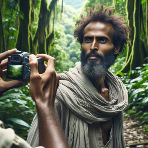 Somali Man in Brazilian Rainforest | Surprised Portrait