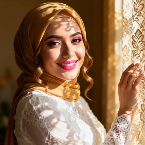 Elegant Portrait of a Woman in Hijab