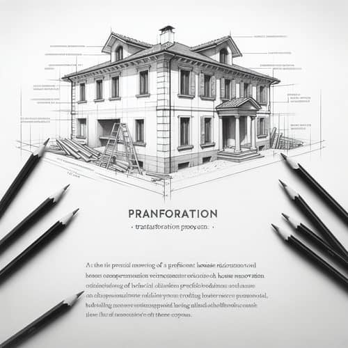 Home Renovation Sketch in Lucca Style | Expert Company Demo