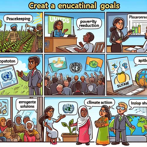 Educational Comic Strip on United Nations Goals