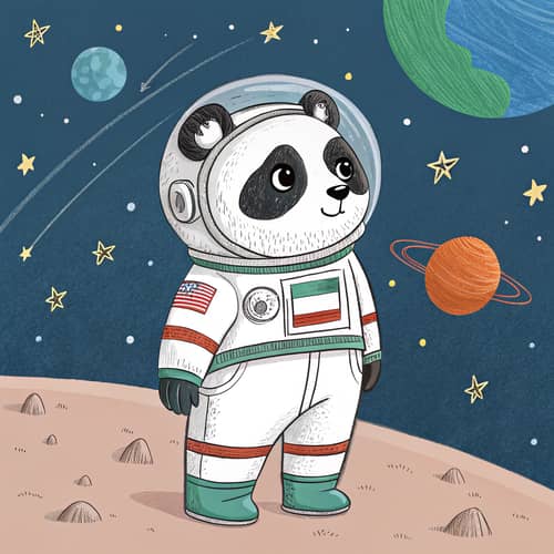 Iranian Astronaut Panda: Kung Fu Style