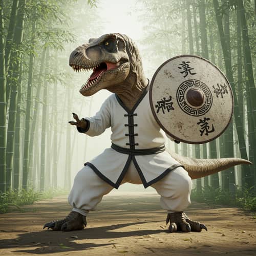 Tyrannosaurus in Tai Chi Suit: Strength and Balance Tyrannosaurus in Tai Chi Suit: Strength and Balance