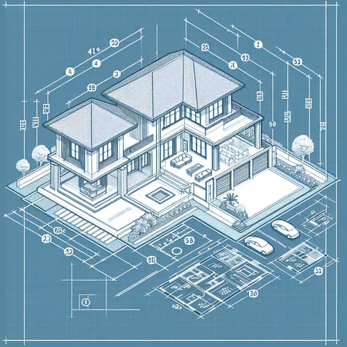Residential House Blueprint Design on 448 sqm Lot | 4 Bed, 2.5 Bath