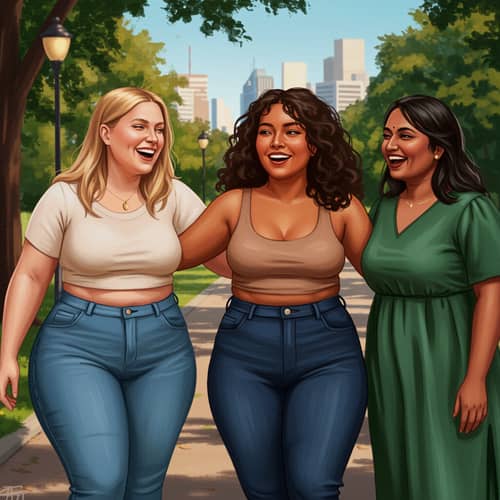 Celebrating Curves: Confident Women in Everyday Life