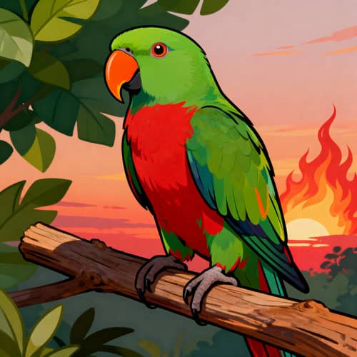 Vibrant Parrot Illustration - Colorful Art Vibrant Parrot Illustration - Colorful Art