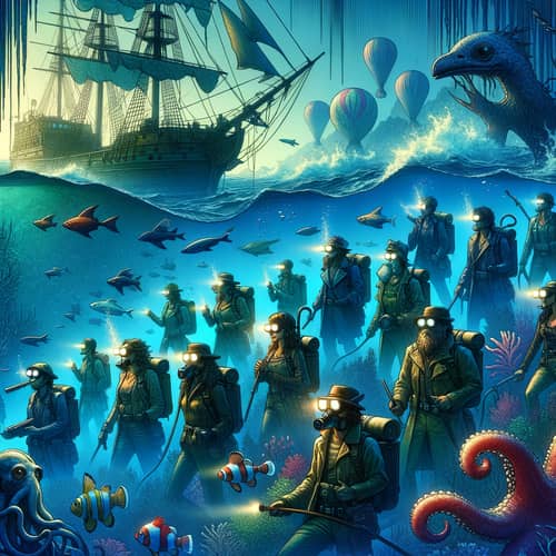 Marine Biologists' Adventures: Uncover Shipwrecks & Treasures