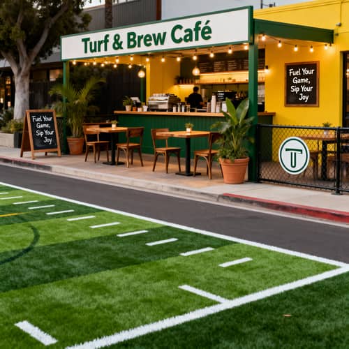 Enhance Your Football Turf Cafe with Budget Branding