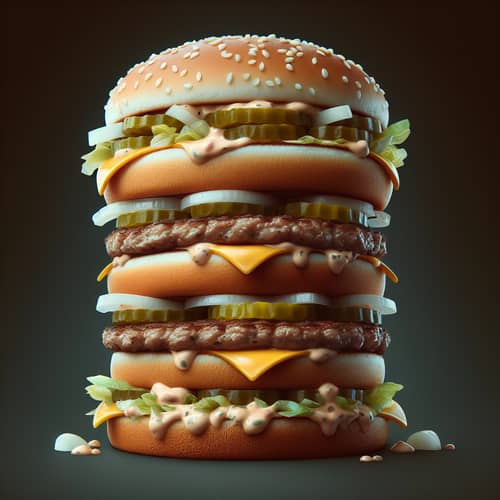 Classic Big Mac Burger - Iconic Fast Food Delight
