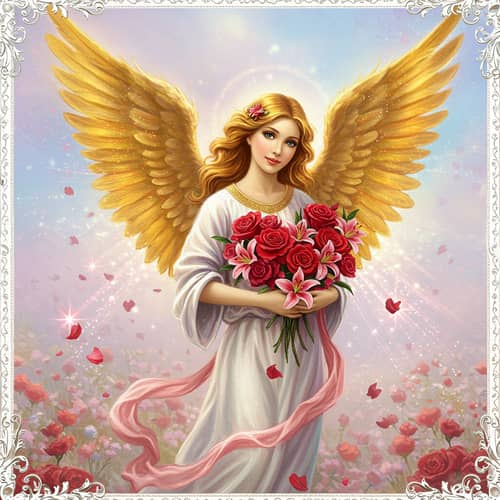 Beautiful Angelic Valentine's Card Creation Beautiful Angelic Valentine's Card Creation