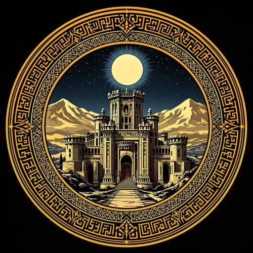 Majestic Persepolis Castle Emblem Design Majestic Persepolis Castle Emblem Design