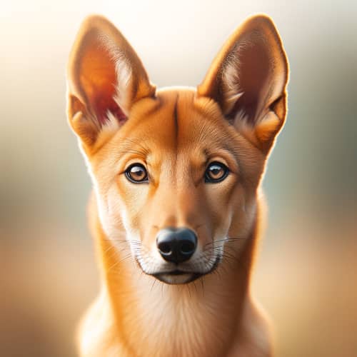 Beautiful Light Brown Dog with Fox-Like Ears
