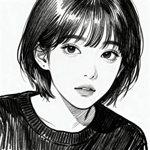 Line Art Transformations of Character Images