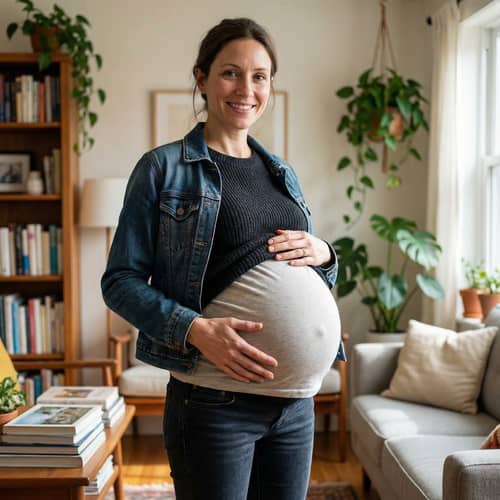 Stunning Hyper-Realistic Image of a Woman with Belly