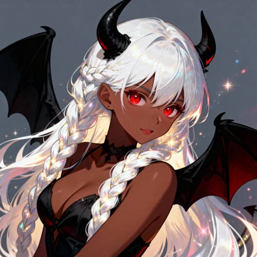 Unique Anime Character Design with Braided White Hair Unique Anime Character Design with Braided White Hair