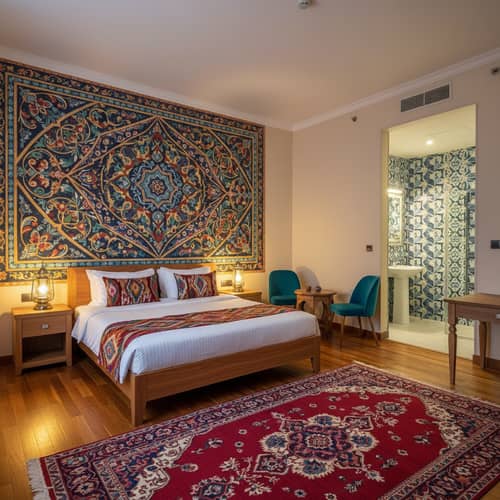 Luxurious Hotel Rooms with Eastern Bukhara Style Luxurious Hotel Rooms with Eastern Bukhara Style