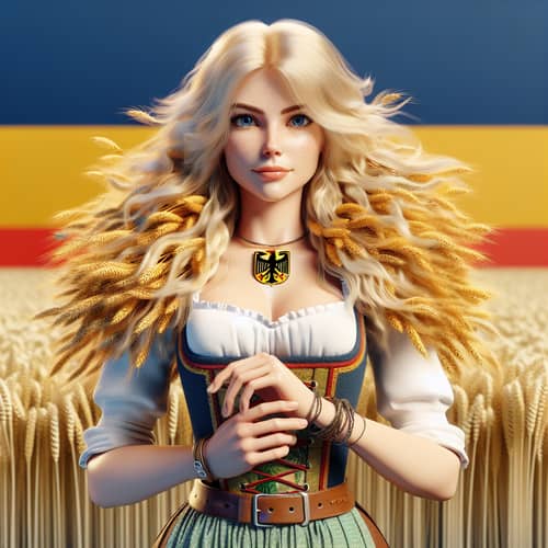 Anthropomorphic Representation of Germany as a Young Woman