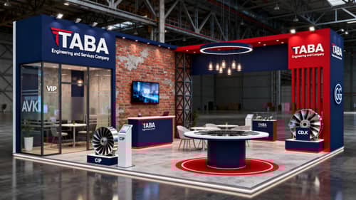 Modern Exhibition Booth Design for TABA Engineering