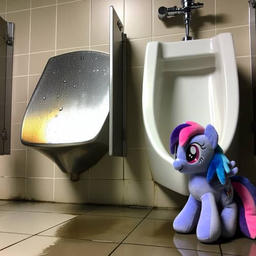 Clean My Little Pony Plush by Shiny Stainless Steel Urinal