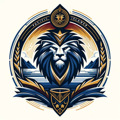 Regal Pacific Islander Empire Emblem: Strength & Power of Patriarchy