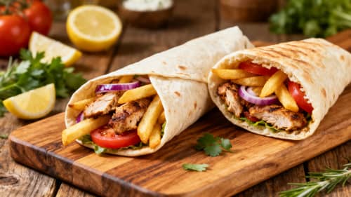 Delicious Greek Souvlaki Photography