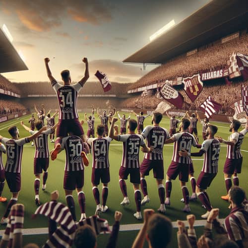 Girona FC Victorious League Championship Celebration