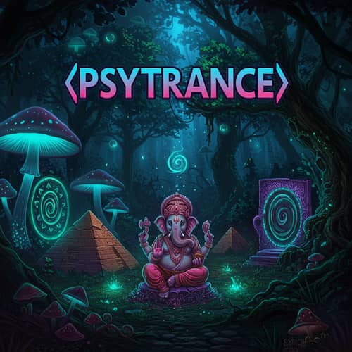 Psytrance Art: Magical Forest & Spiritual Themes