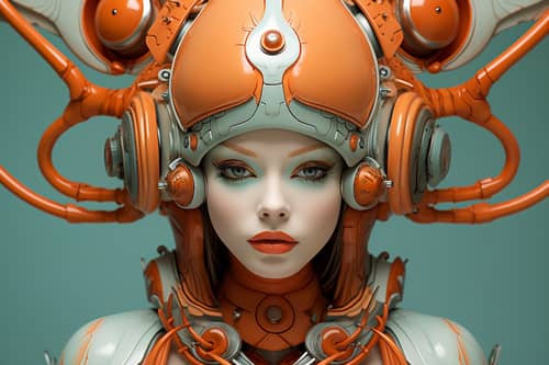 Hypnotic Cyborg Dragon Artwork by Tara McPherson