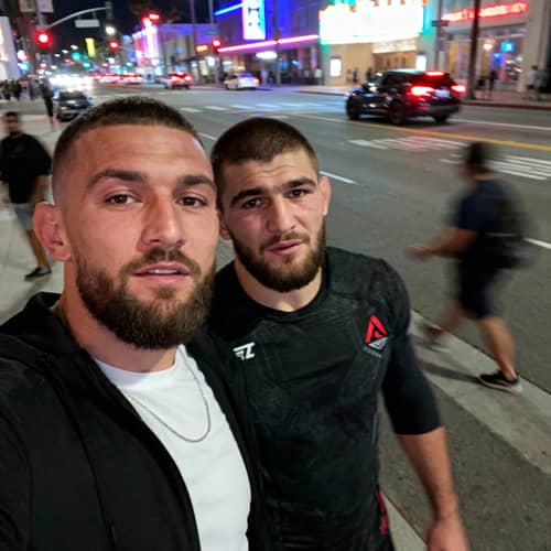 Ordinary iPhone Selfie: Khabib in LA Night
