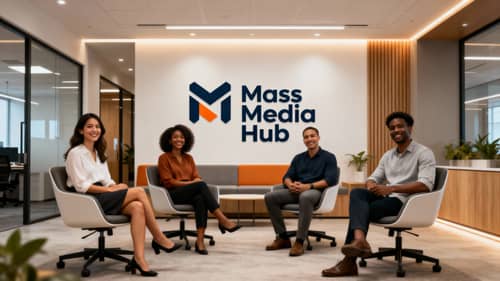 Diverse Business Team in Modern Office Setting