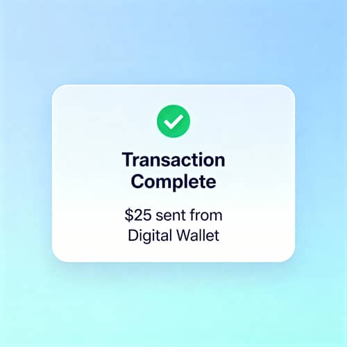 Complete Mobile Transaction - Digital Wallet Success