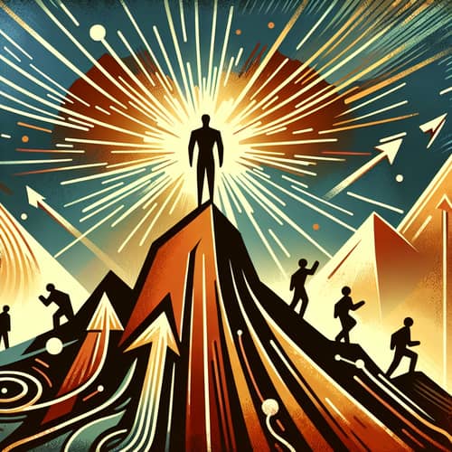 Abstract Leadership Vision - Inspiring Guidance Scene