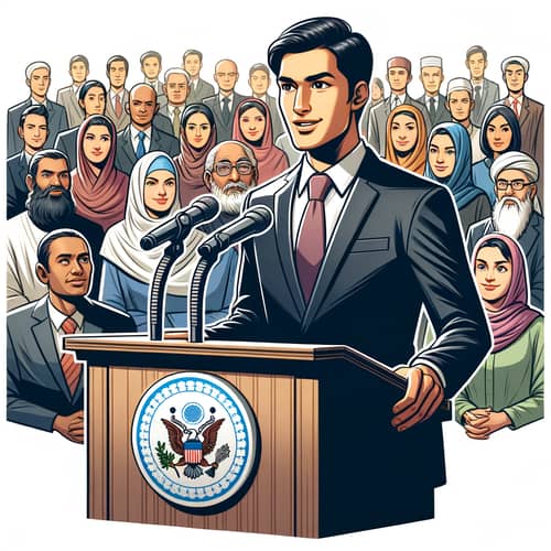 Inspiring Speech by South Asian Politician - Energizing Crowd