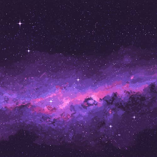 Stunning Space Background Pixel Art