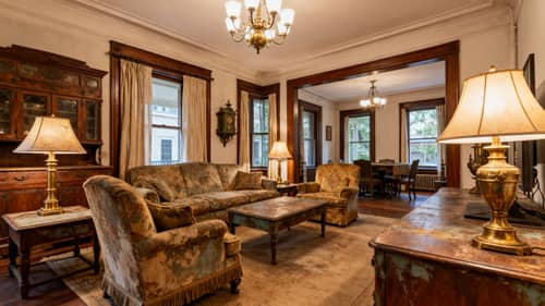 Stunning Vintage Living Room Architectural Photography