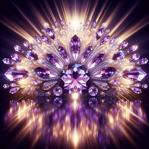 Majestic Amethyst Crystal Art: A Wealthy Elegance