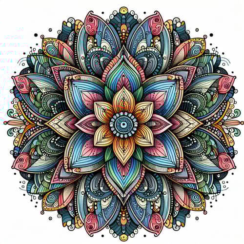 Beautiful Zendala Art: Intricate Patterns & Colors
