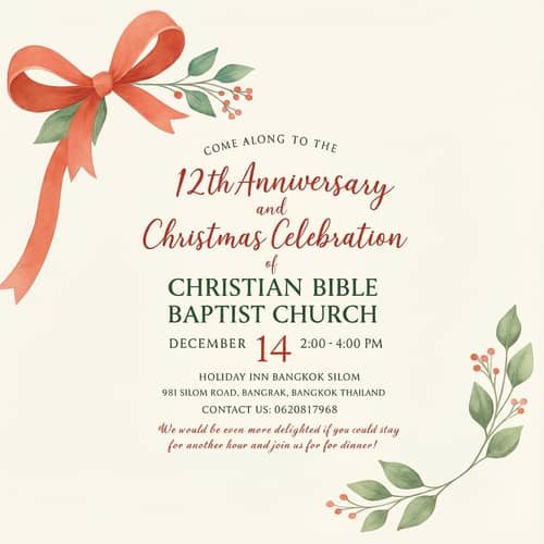 Celebrate 12 Years of Faith: Christmas at CBBC Celebrate 12 Years of Faith: Christmas at CBBC