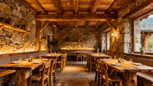 Beautiful Rustic Restaurant Interior Design