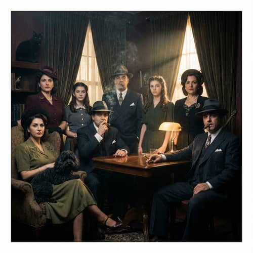 Noir Gangster Portraits of an Italian Family