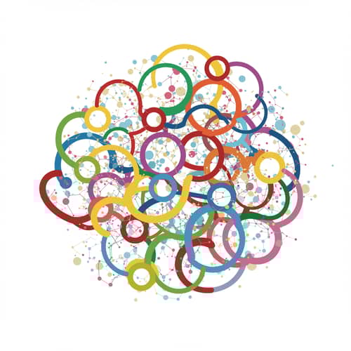 Colorful Network of Unity and Connection
