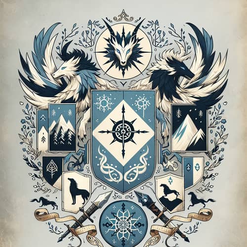 Armoirie des Nevosken - Skoldbrenn Clan Emblem Inspired by Nordic Tradition
