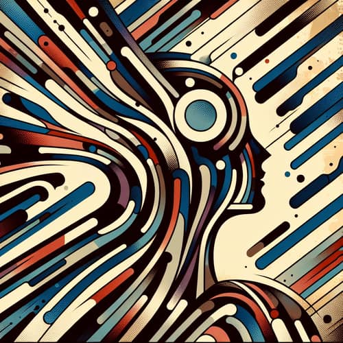 Abstract Wallpaper Pattern with Bold Shapes & Vibrant Colors