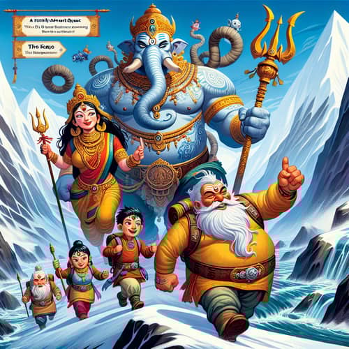Family Adventure Quest in Kailash with Mythical Figures